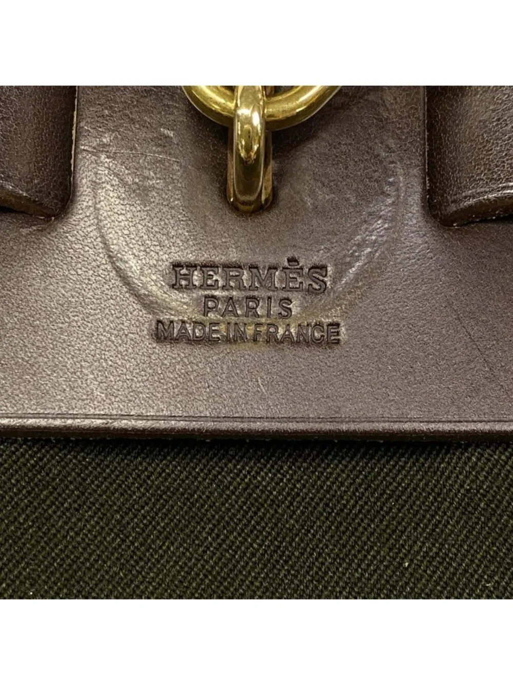 Hermes Backpack Herbag a Dos PM Khaki Dark Brown